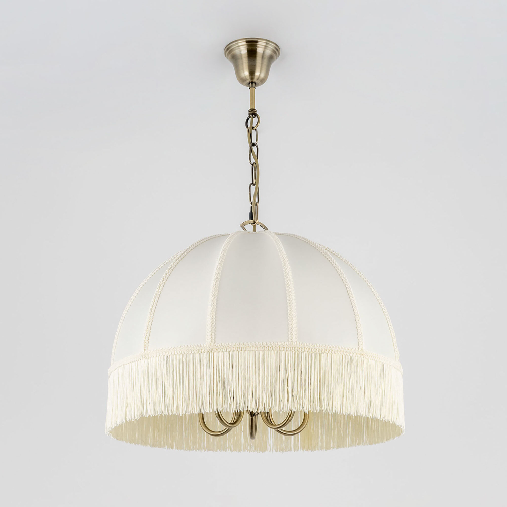 Citilux Базель CL407151 Люстра подвесная с бежевым абажуром