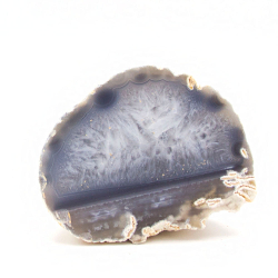 Срез-горбушка миндалина агат с кварцем 88,0