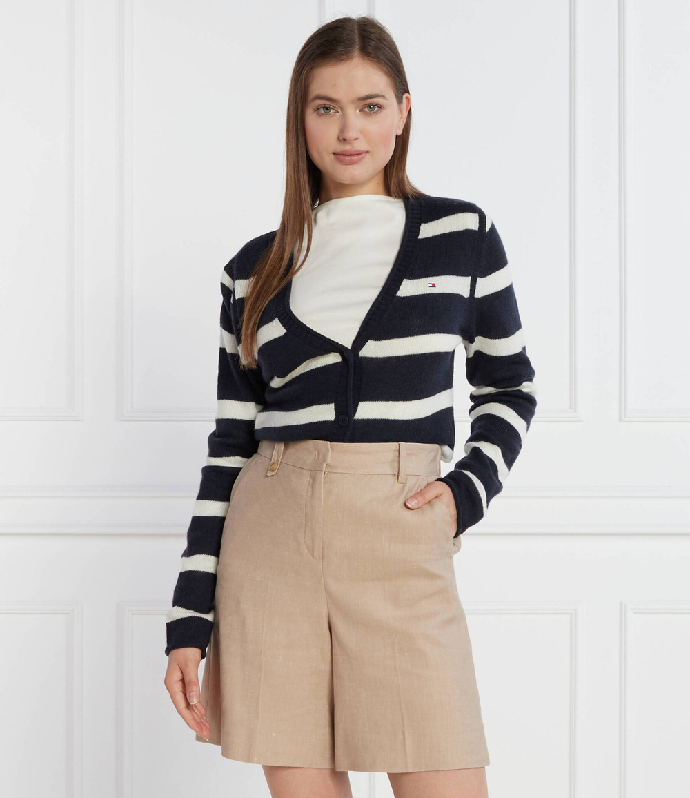 Хлопковый кардиган Tommy Hilfiger - темно-синий(WW0WW39888)