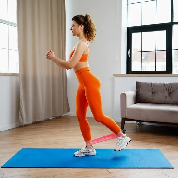 Фитнес-резинка, 30,5 х 7,6 х 0,5 см, нагрузка до 4 кг, цвет фуксия