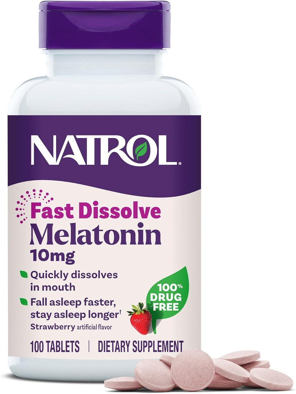 Антиоксидант Natrol Melatonin 10 мг 100 таблеток