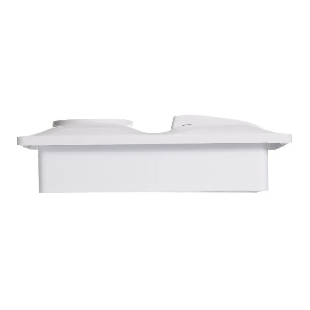 GLOSSA БЛОК: РОЗЕТКА без заземления + 3-клавишный ВЫКЛЮЧАТЕЛЬ, БЕЛЫЙ