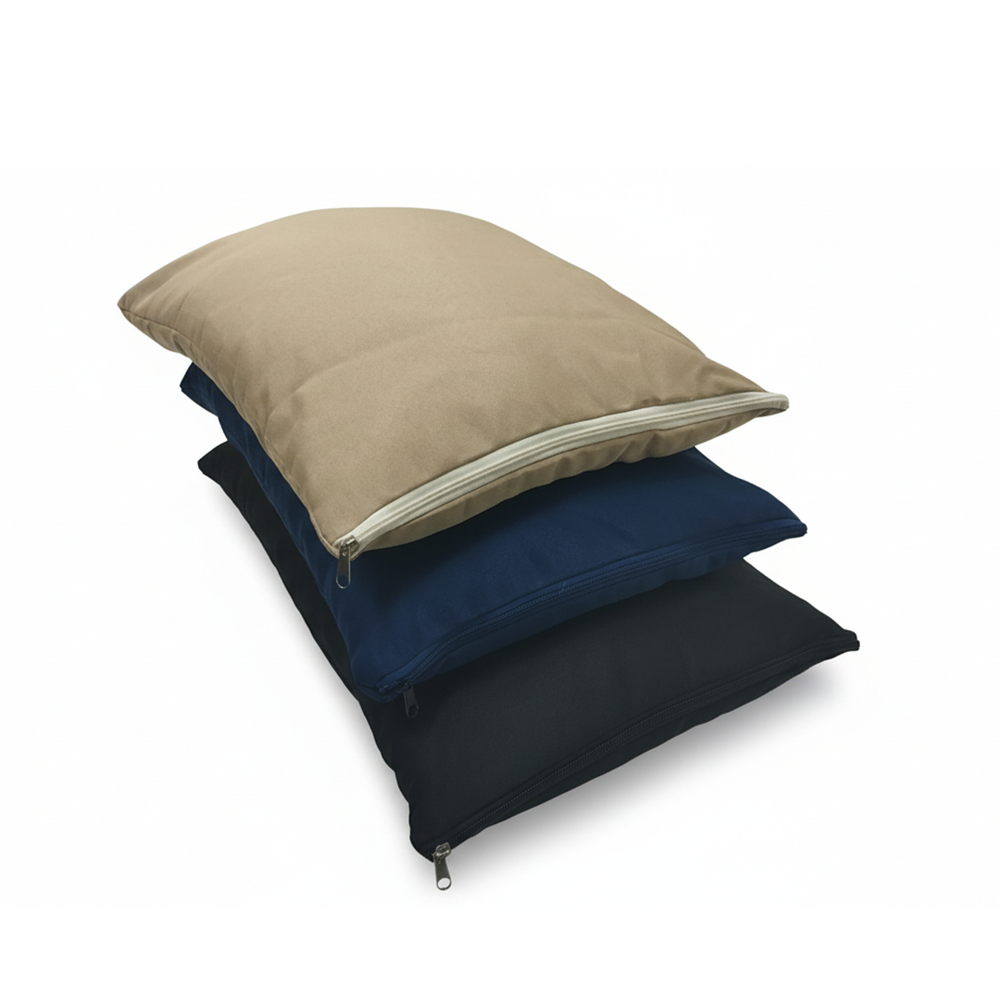 Подушка с наполнителем из гречишной лузги на молнии