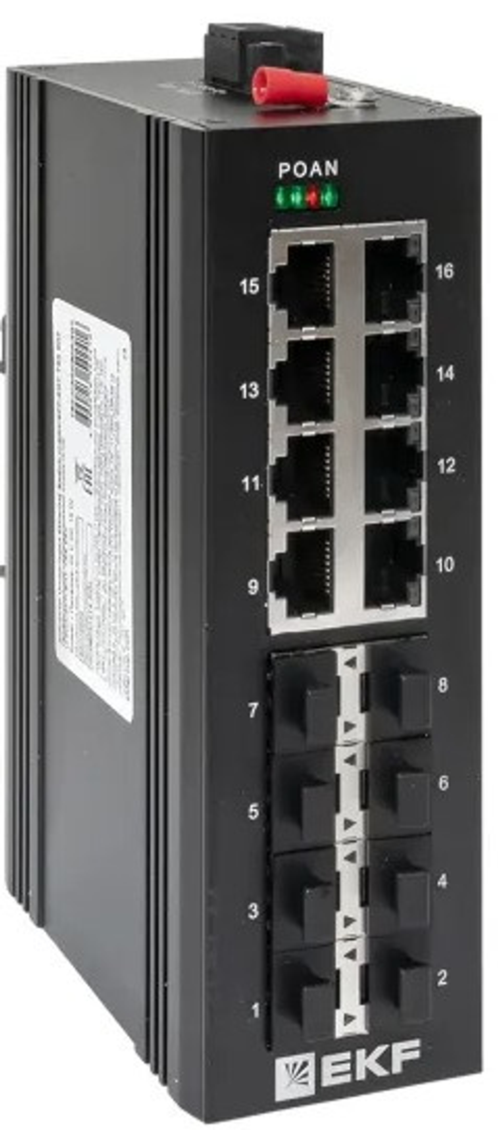 Коммутатор промышленный неуправляемый EKF TSX-U-8GX/SFP-8GT