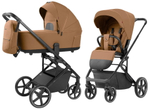Коляска Carrello Alfa CRL-6522 2025 Nova DK791 Black Line с базой Isofix 4 в 1 Honey Beige