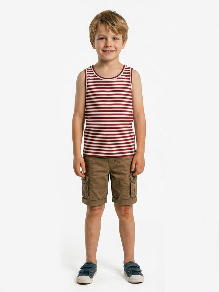 Тельняшка-майка детская х/б краповая