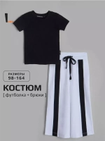 Костюм для девочки, футболка и брюки