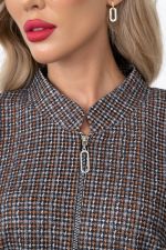 Платье Милана (бежевый/серый) Р11-1248/3 Nikol