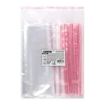 Пакеты ZIP LOCK "зиплок" ПРОЧНЫЕ, комплект 100 шт., 180х250 мм, ПВД, 60 мкм, BRAUBERG EXTRA, 608173