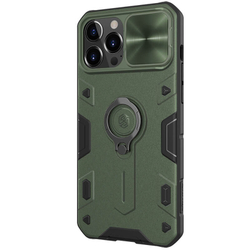 Противоударный чехол с кольцом и защитой камеры Nillkin CamShield Armor Case для iPhone 13 Pro Max