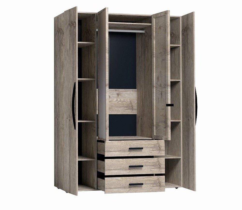 Шкаф для одежды и белья Nature 555, гаскон пайн