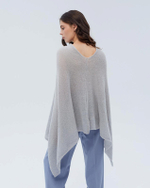 Накидка пуховая Т027-03 серый