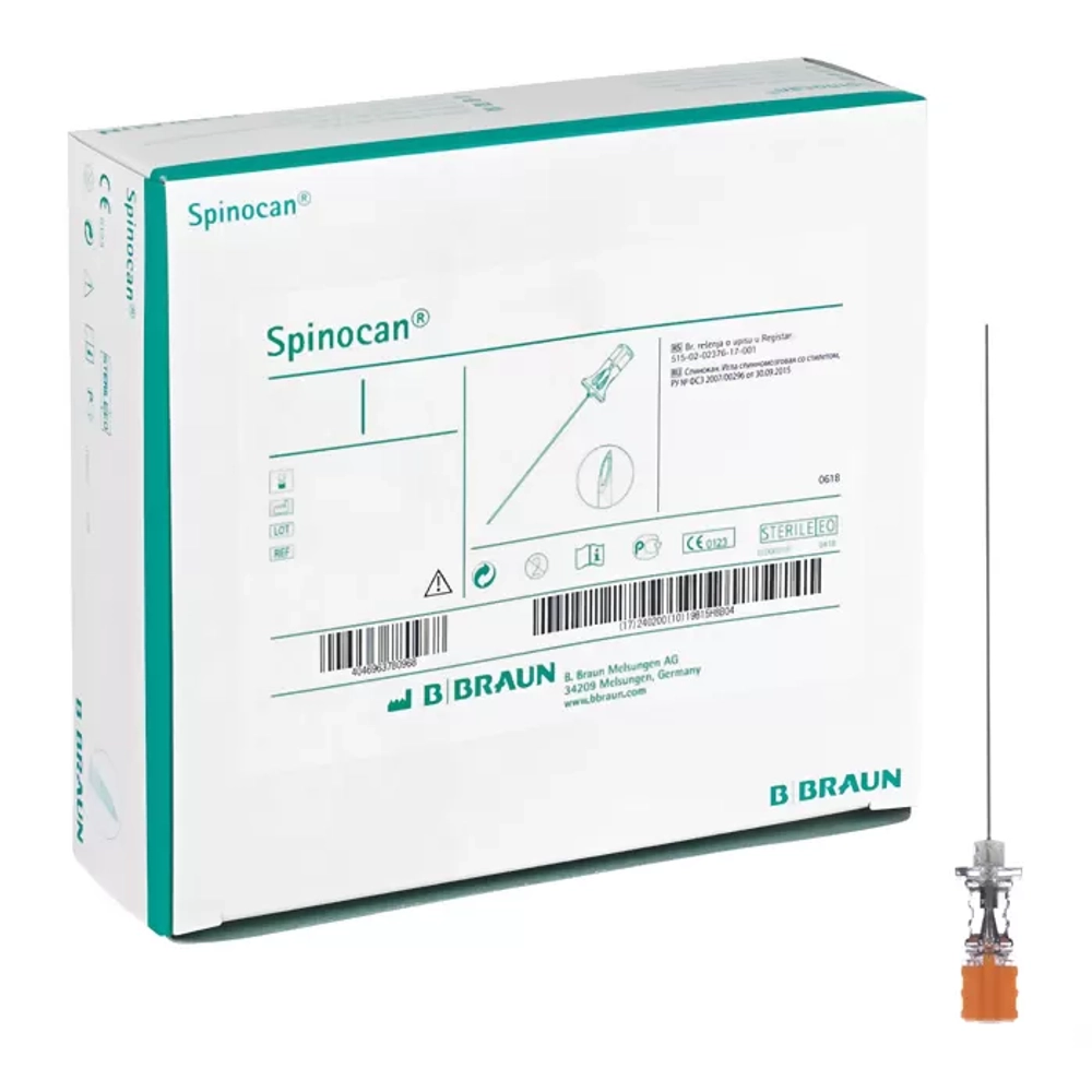 Игла для спинномозговой пункции Спинокан 88 мм 26G 25 шт