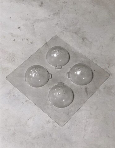 Форма для шоколада "Новогодние шары Снежинка / Елка"