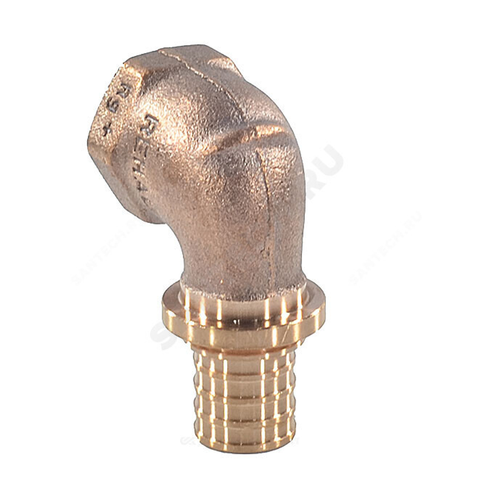 Угольник для PE-X труб аксиальный бронза Дн 20х3/4" ВР RAUTITAN RX+ Rehau 14563561001 (13660971001)