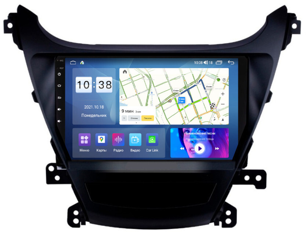 Магнитола для Hyundai Elantra 5 MD 2013-2015 (рестайлинг) - Parafar PF366XHD на Android 13, 8-ядер, 4Гб+64Гб, CarPlay, 4G SIM-слот