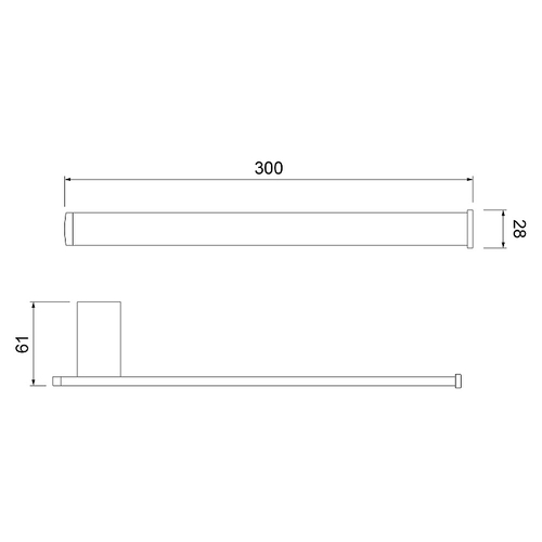 Полотенцедержатель Timo Torne 43050/17 Золото матовое