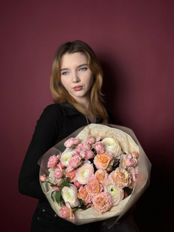 Сборный букет «Розовые мечты»
