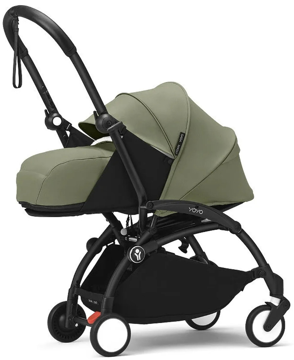 Коляска для новорожденных Stokke YOYO3 Newborn Pack 0+ рама чёрная Black Olive