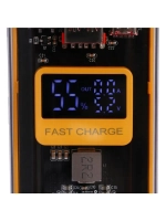 Внешний портативный аккумулятор CRR-30, 10000 мАч, 2USB, 3 А