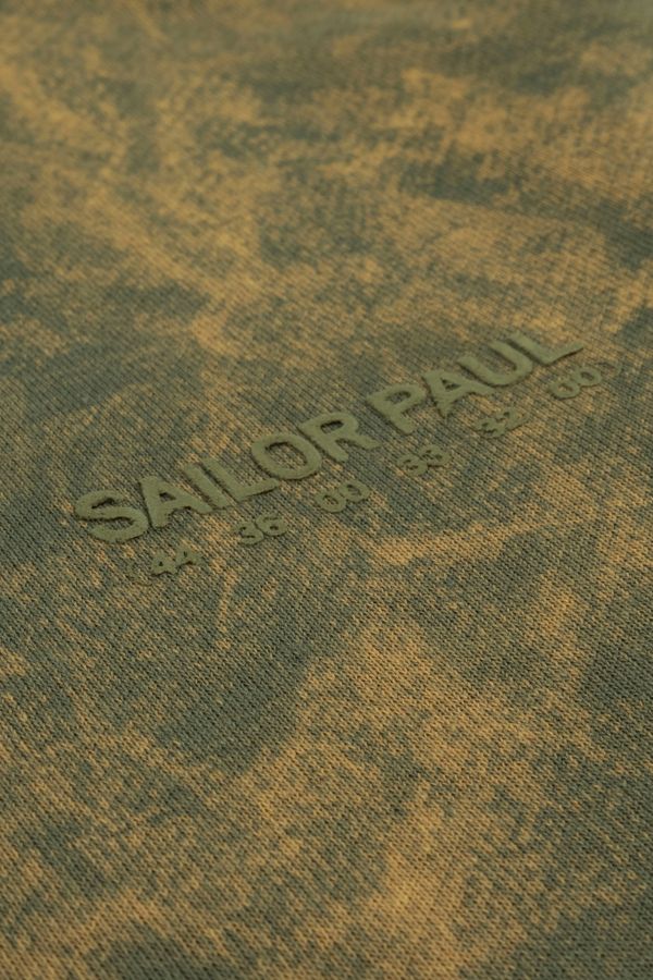 Толстовка Acid Wash олива - фото 2