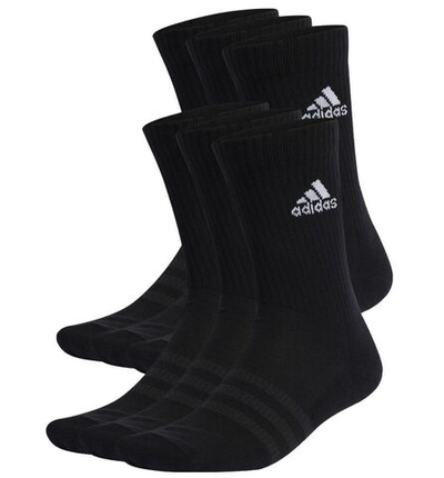 Теннисные носки Adidas Cushioned Sportswear Crew Socks 6P - Black