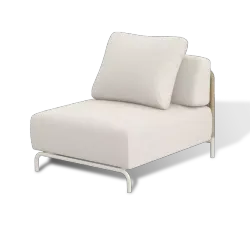 "Мальдивы" трансформирующаяся лаунж-зона из искусственного ротанга, цвет соломенный