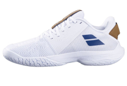 Женские Кроссовки теннисные Babolat Jet Tere 2 Wimbledon All Court - белый/синий темно-синий