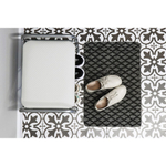 Полка для обуви, мет-л, 3 секц, 44х33х50 см, с сиден, сер, Nika, Б1/С