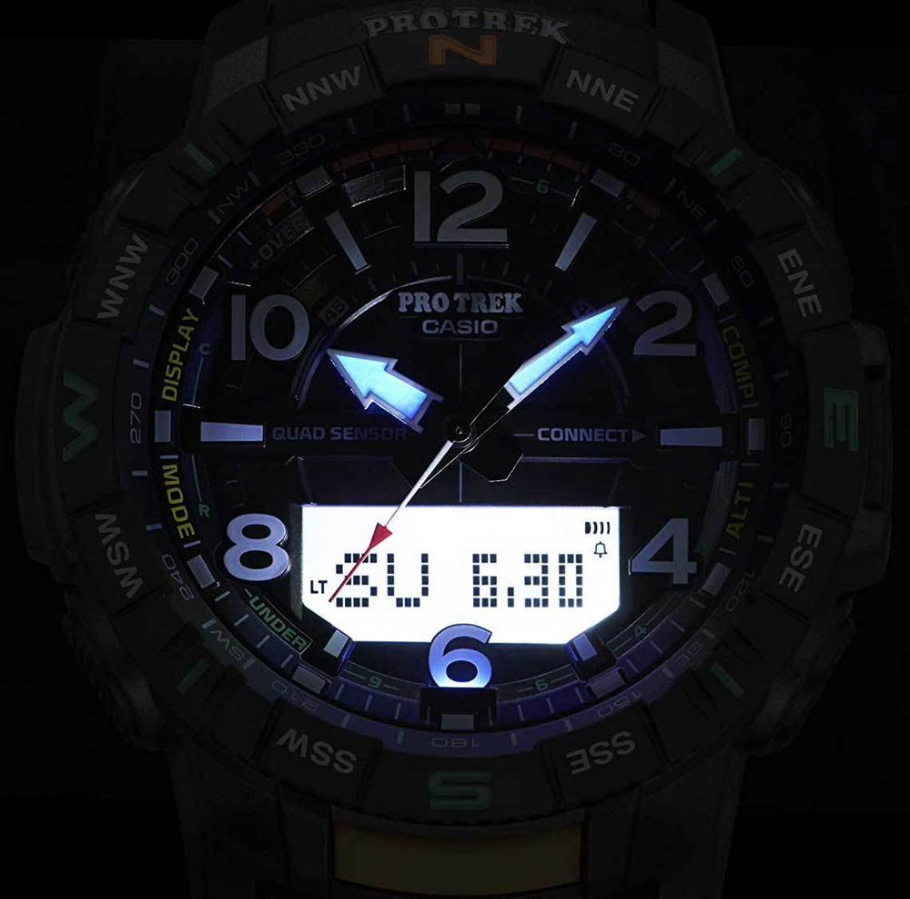 Японские наручные часы Casio Pro Trek PRT-B50YT-1ER