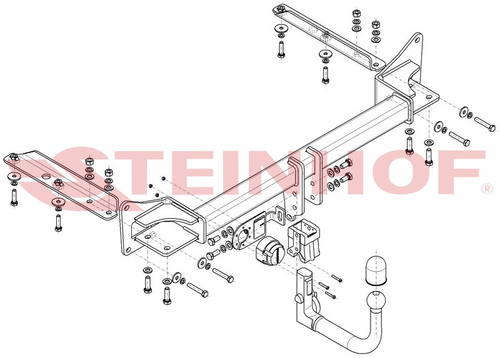 Фаркоп на Opel Insignia B универсал Sports Tourer 2017-2022 (паспорт и сертификат в комплекте)(без электрики) Steinhof.O-153
