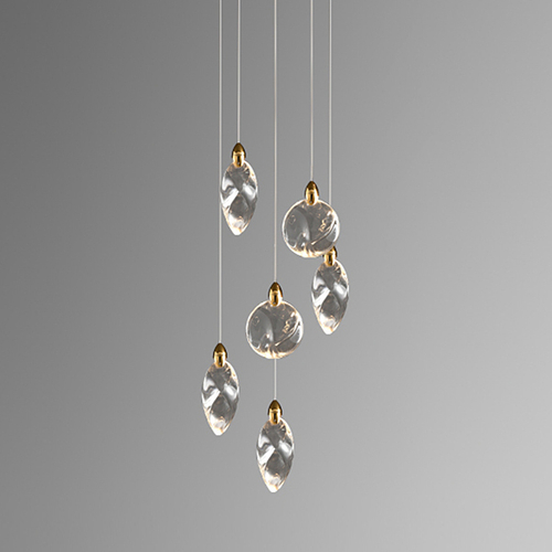 Подвесной светильник MT9176-6H titanium gold