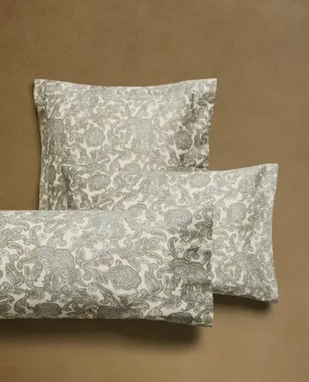 ZARA HOME НАВОЛОЧКА ИЗ ШЕЛКОВОГО САТИНА, ЗЕЛЕНЫЙ