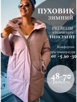 Пуховик зимний с капюшоном укороченный