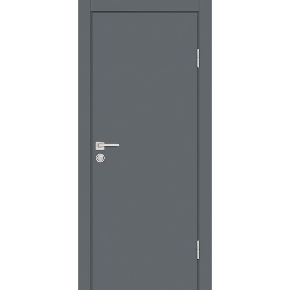 Фото межкомнатной двери экошпон Profilo Porte P-1 графит глухая кромка ABS в цвет полотна