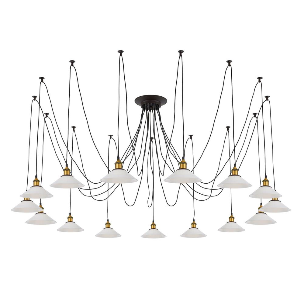 Citilux Эдисон CL451151 Люстра паук Венге Бронза