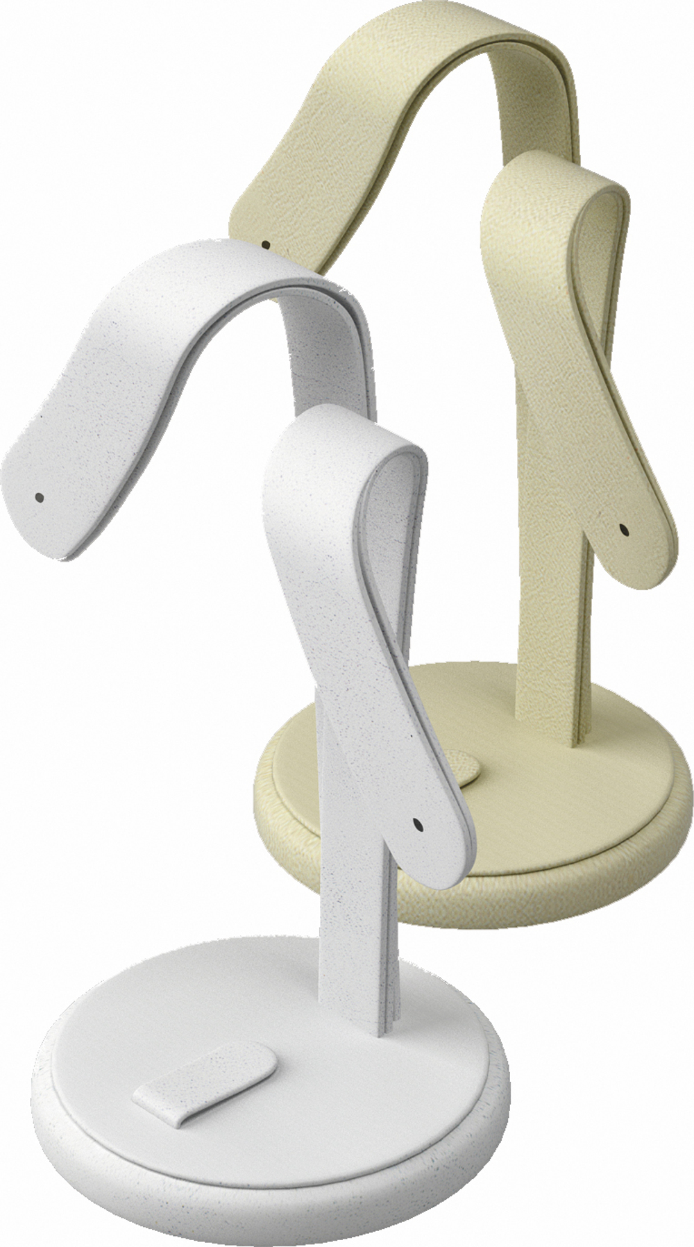 Подставка для гарнитура/ушки/2 отверстия/язычок/накладка/круглое основание/Н-90 мм.