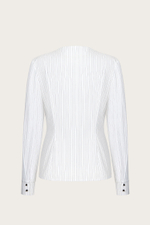 БЛУЗА ИЗ ХЛОПКА С ДЕКОРАТИВНЫМИ ПУГОВИЦАМИ