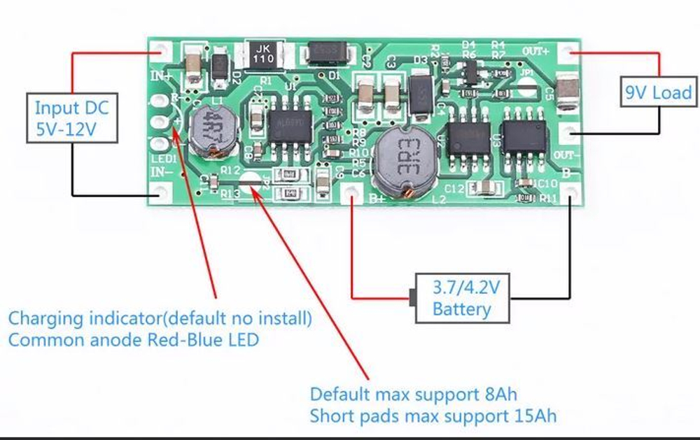 Модуль заряда ET Ch-1SLi-9V