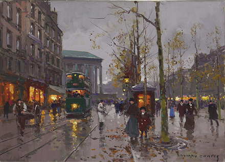 "Бульвар Мадлен", Кортес, Эдуард, картина для интерьера (репродукция)