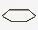 Подвесной LED светильник восьмиугольный LP85-ARENA8-300 62Вт (сегмент 312 мм) 5000К 5704Лм черный 815х815х80мм DIOLUM