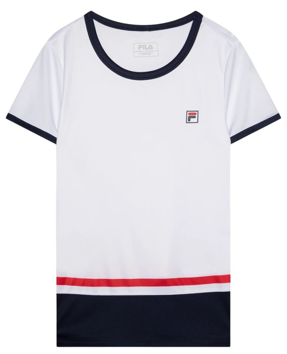 Футболка для девочки Fila Elisabeth - white/navy