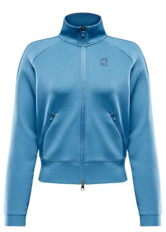Женская Кофта теннисная Nike Court Heritage FZ - небесный