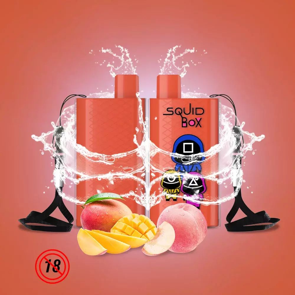 RandM  Squid Box 5200 - Peach Mango (5% nic)