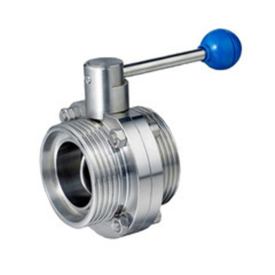 Затвор дисковый резьбовой нержавеющий, AISI304 DN32 (1_1/4"), (CF8), PN8