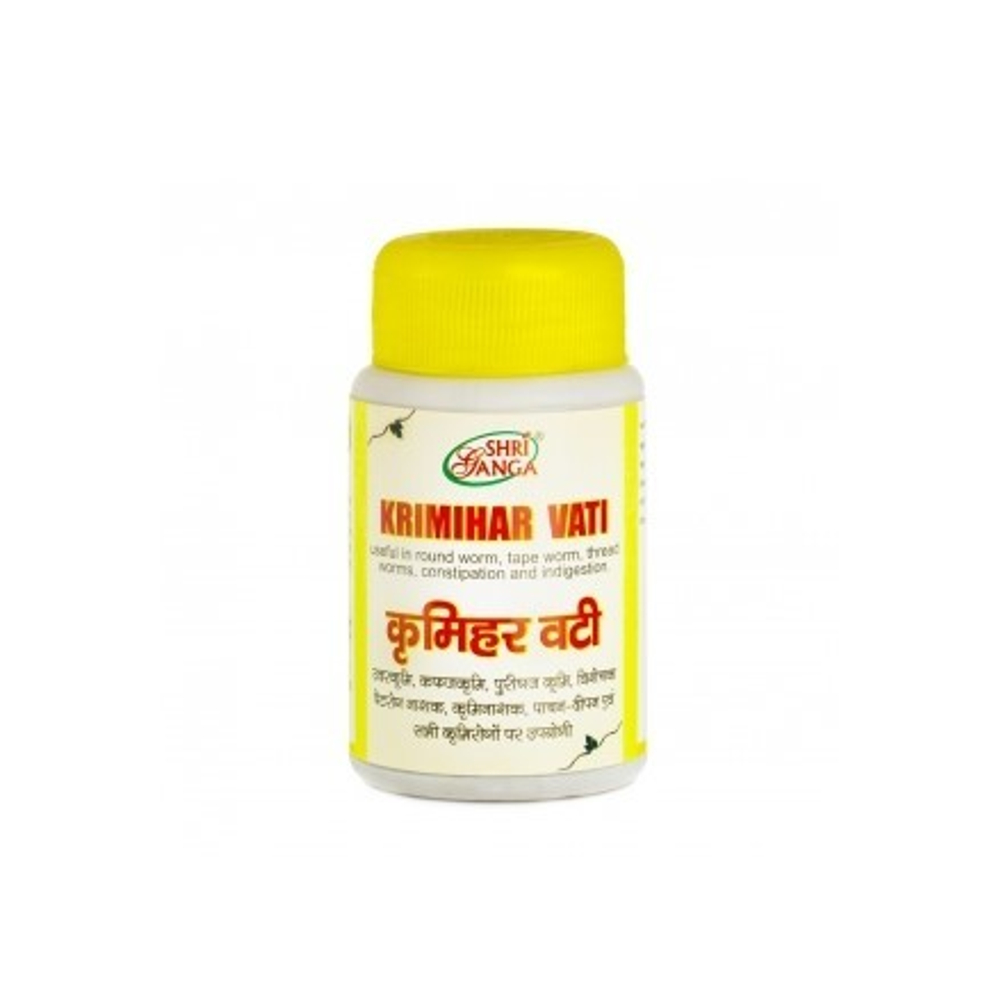 БАД Shri Ganga Krimihar Vati антипаразитарное средство 50 г таб