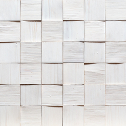 Деревянная мозаика для стен Wood Mosaic Эста белая