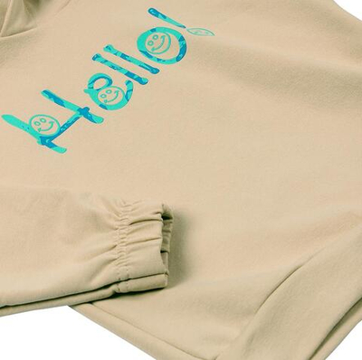 Костюм д/мальчика (джемпер+брюки) КМ-835/7 р.116 "Робот-7" бежевый (Ивашка)