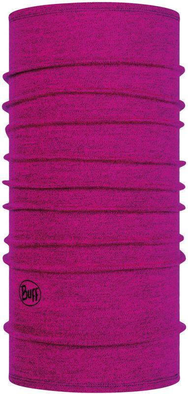 Шерстяной шарф-труба Buff Wool midweight Magenta Melange Фото 1