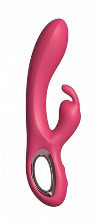 Вибратор‑кролик Secwell SW3021R 22 см, 2 мотора, водонепроницаемый